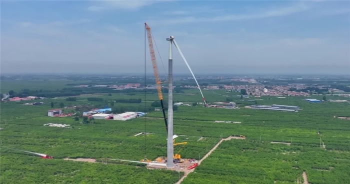 “全球第一吊”再臨燕趙！166米，XCA4000助力華北綠電
