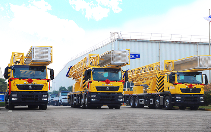 實(shí)用為王，破解路橋檢測(cè)難題！ 徐工橋梁檢測(cè)車批量啟程西部